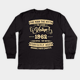 The Legend Vintage 1962 Perfectly Aged Kids Long Sleeve T-Shirt